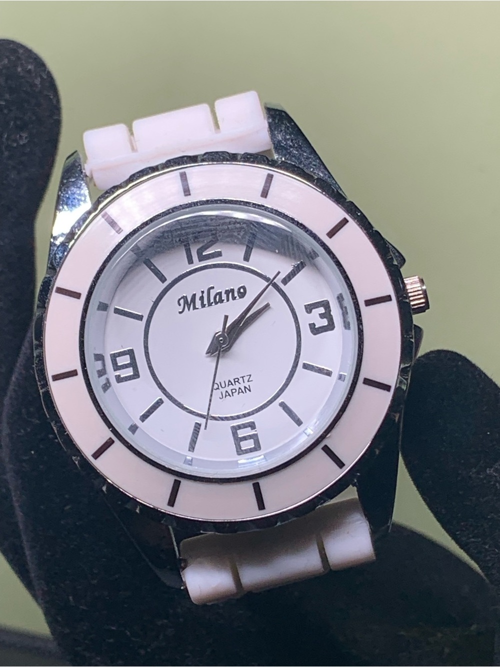 Milano White Silicone Sport Watch